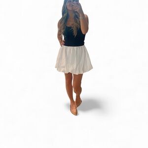 Bubble Dress White and Black